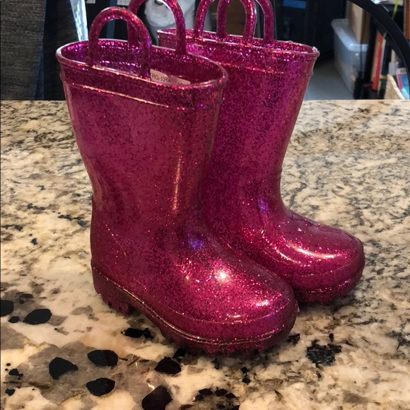 sparkly rain boots